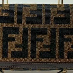 Authentic Fendi Zucca wallet